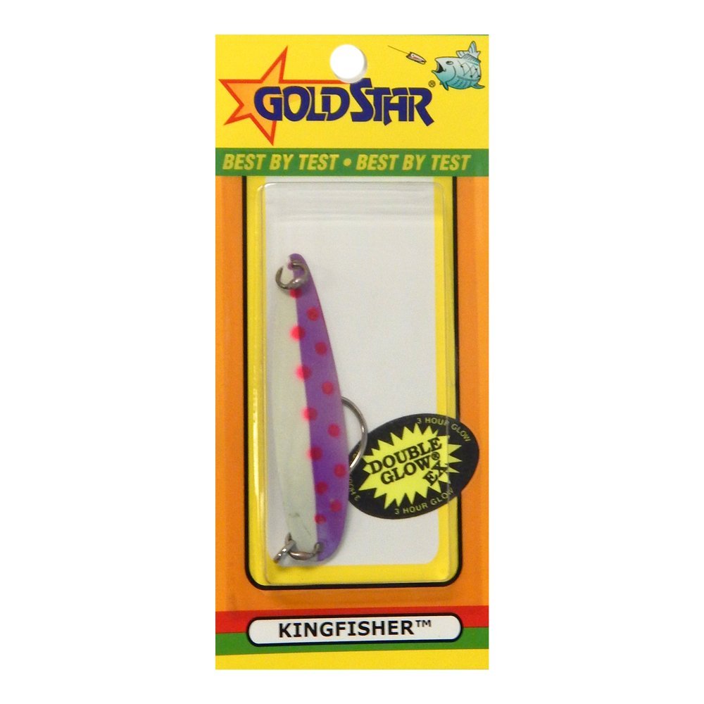 SILVER HORDE Kingfisher EX Purple/Glow Spoon, 3"