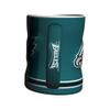 NFL Philadelphia Eagles Sculpted Relief Mug, 14-ounce, Midnight Green view 2