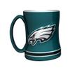 NFL Philadelphia Eagles Sculpted Relief Mug, 14-ounce, Midnight Green view 3