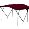 New Pontoon Boat Bimini Tops / 8'ft X 8'ft - 4 Bow Bimini Top/Complete Bimini Top Kits for Boats (Wine) view 1