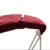 New Pontoon Boat Bimini Tops / 8'ft X 8'ft - 4 Bow Bimini Top/Complete Bimini Top Kits for Boats (Wine) view 4
