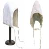 bombayjewel Helmet Padding Liner Cap with Ties - Large Soft Cotton - One Size Fits Most - White view 1