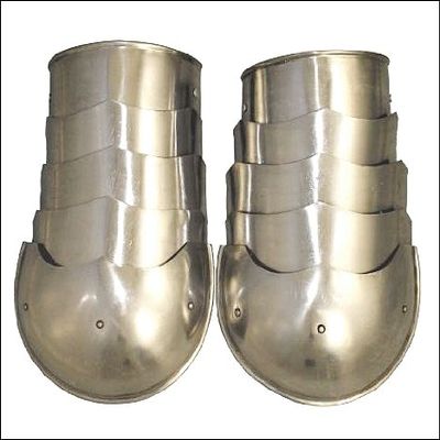 bombayjewel Medieval Knight Shoulder Armor Accessory - Steel Spaulder Set - One Size Fits Most - Silver