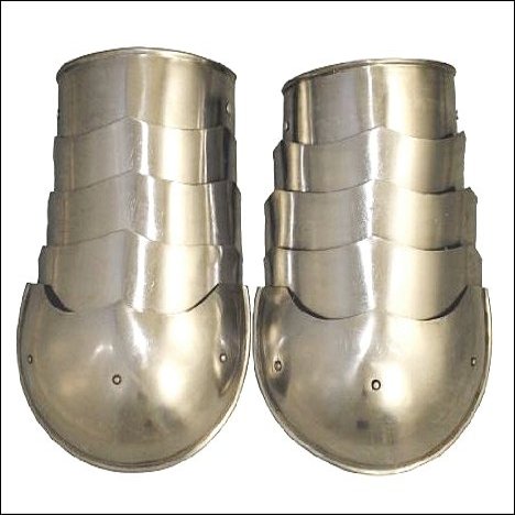 bombayjewel Medieval Knight Shoulder Armor Accessory - Steel Spaulder Set - One Size Fits Most - Silver