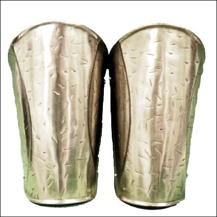 bombayjewel Gold Finish Medieval Spartan Arm Guard Armor Accessory - One Size Fits Most - Yellow Roman Costume
