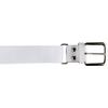CHAMPRO mens With Leather Tab Brute Baseball Belt, White, Youth US view 3