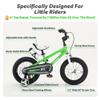 RoyalBaby Freestyle Toddlers Kids Bike 12 Inch Childrens Learning Bicycle with Training Wheels Boys Girls Beginners Ages 3-4 Years, Green view 3