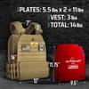 AmStaff Fitness Tactical Weighted Vest - Adjustable Weight Vests for Men & Women - Versatile Wearable Weighted Vest for Fitness Workouts, Strength and Endurance Training, Running, WO - (14lb) view 2