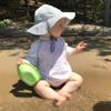 i play. Baby Brim Sun Protection Hat, Gray, 9-18 Months view 2