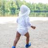 i play. Baby Flap Sun Protection Swim Hat, Gray, 9-18 Months view 4