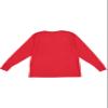 LAT Youth 100% Cotton Jersey Crew Neck Long Sleeve Tee (Red, Medium) view 2