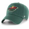 NHL Minnesota Wild Clean Up Cap, One Size, Dark Green view 1
