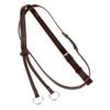 HORZE Adjustable Leather Running Martingale | Rubber Stopper Included - Dark Brown - Cob view 1