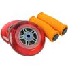 TGM Skateboards Replacement Razor Scooter Wheels, ABEC 7 Bearings, Handle Bar Grips (Red/Orange) view 1