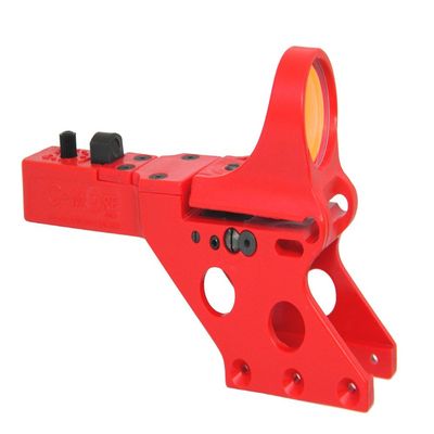 C-MORE Systems Serendipity Red Dot Sight, Standard Intensity Switch, 2 MOA, 0.75 inch Frame, 1x Magnification, Made of Polymer, Ultra Bright, All Weather, Waterproof, Lightweight, Red