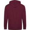 Awdis Plain Mens Hooded Sweatshirt/Hoodie/Zoodie (L) (Sapphire Blue) view 4