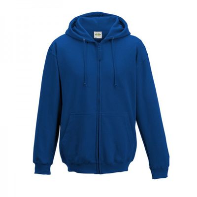 Awdis Plain Mens Hooded Sweatshirt/Hoodie/Zoodie (XL) (Royal Blue)