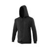 Awdis Plain Mens Hooded Sweatshirt/Hoodie/Zoodie (XL) (Royal Blue) view 3