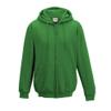 Awdis Plain Mens Hooded Sweatshirt/Hoodie/Zoodie (M) (Kelly Green) view 1