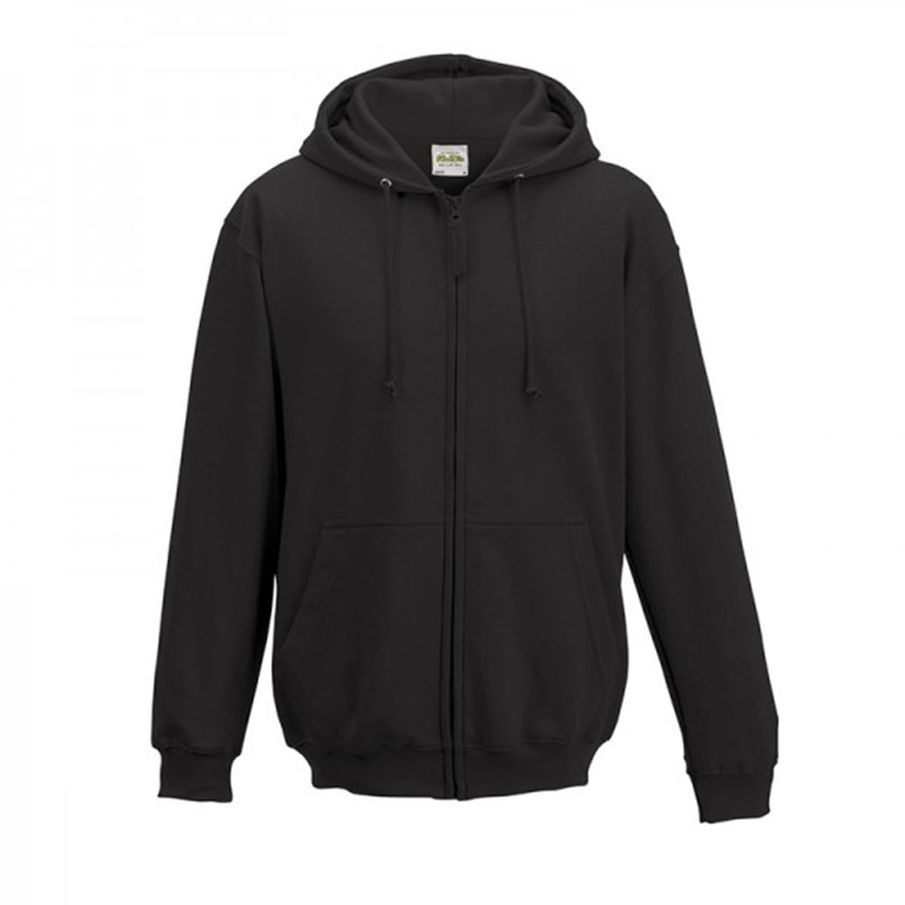 Awdis Plain Mens Hooded Sweatshirt/Hoodie/Zoodie (XL) (Charcoal)