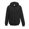 Awdis Plain Mens Hooded Sweatshirt/Hoodie/Zoodie (XL) (Charcoal) view 1