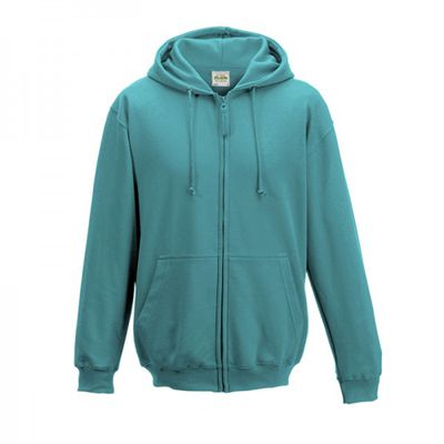 Awdis Plain Mens Hooded Sweatshirt/Hoodie/Zoodie (XL) (Hawaiian Blue)