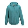 Awdis Plain Mens Hooded Sweatshirt/Hoodie/Zoodie (L) (Hawaiian Blue)