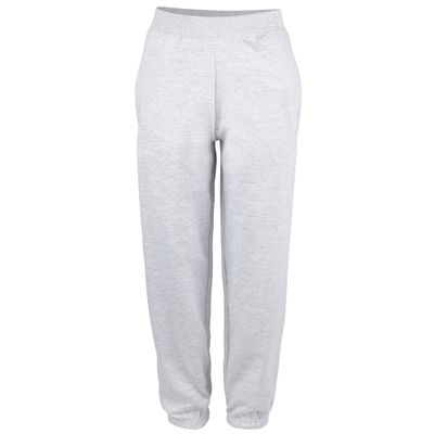 Awdis College Cuffed Sweatpants / Jogging Bottoms (S) (Heather Grey)