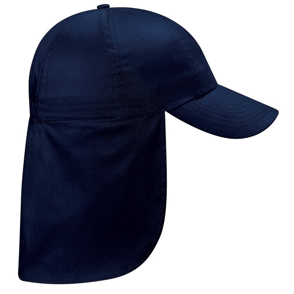 Beechfield Junior Kids Unisex Plain Legionnaire Cap (One Size) (French Navy)