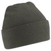 Beechfield Soft Feel Knitted Winter Hat (One Size) (Olive) view 1