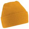 Beechfield Soft Feel Knitted Winter Hat (One Size) (Mustard) view 1