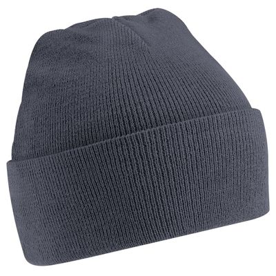 Beechfield Soft Feel Knitted Winter Hat (One Size) (Graphite Gray)