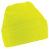 Beechfield Soft Feel Knitted Winter Hat (One Size) (Fluorescent Yellow) view 1