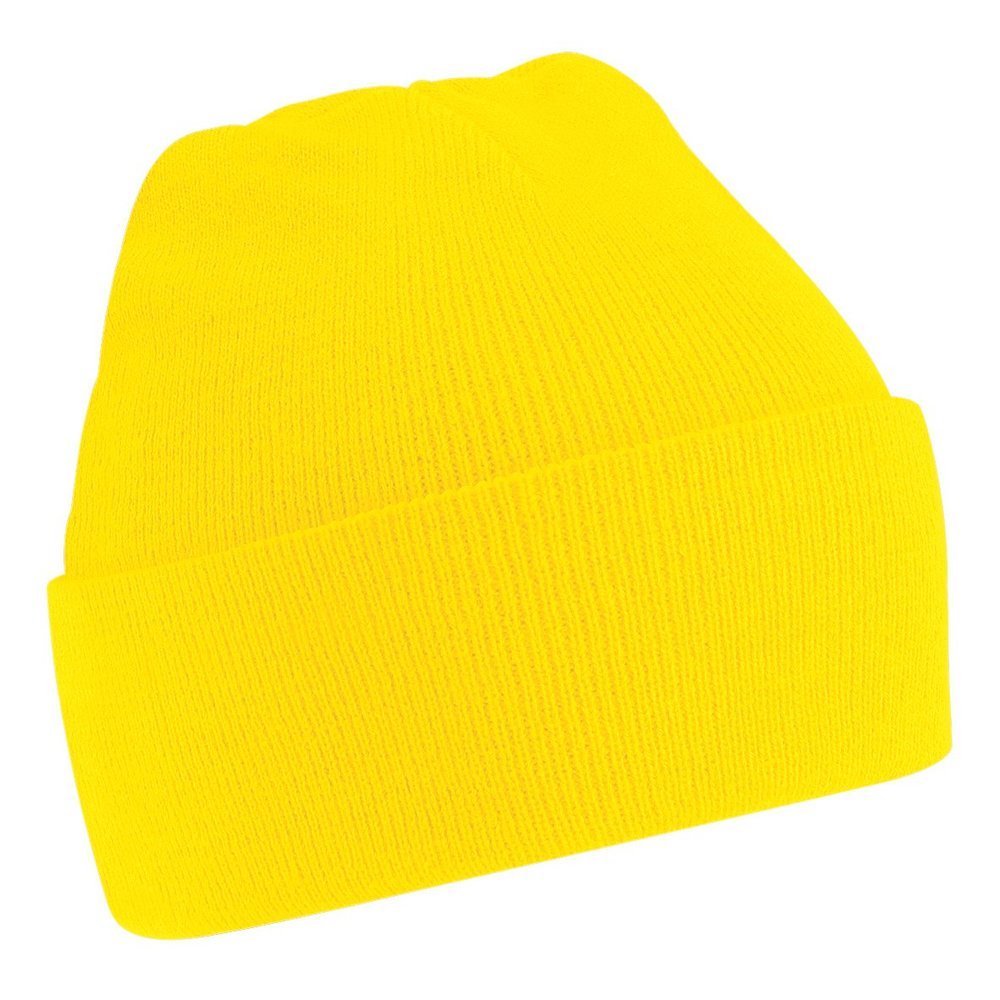 Beechfield Soft Feel Knitted Winter Hat (One Size) (Yellow)