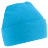 Beechfield Soft Feel Knitted Winter Hat (One Size) (Surf Blue) view 1