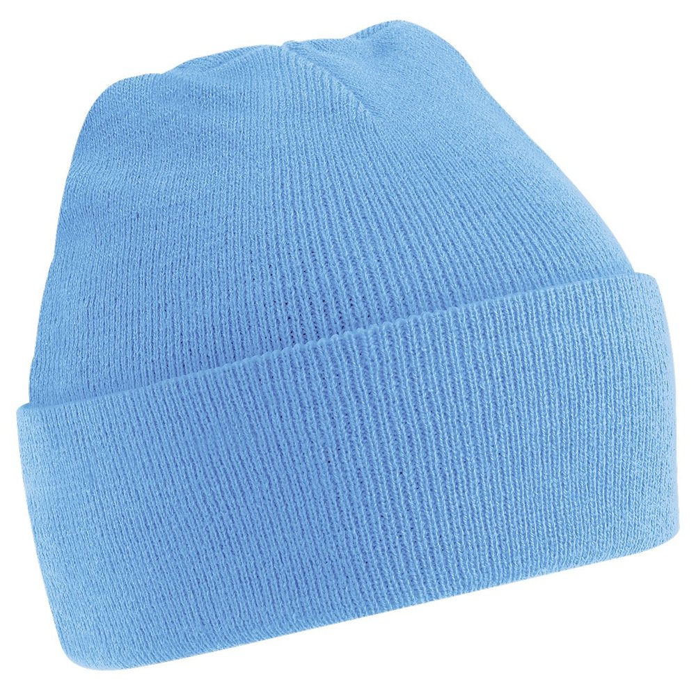 Beechfield Soft Feel Knitted Winter Hat (One Size) (Sky Blue)