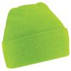 Beechfield Soft Feel Knitted Winter Hat (One Size) (Lime Green) view 1