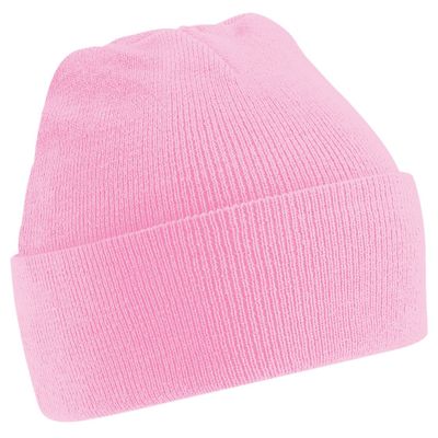 Beechfield Soft Feel Knitted Winter Hat (One Size) (Classic Pink)