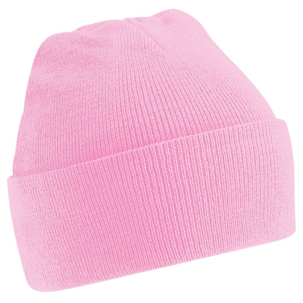 Beechfield Soft Feel Knitted Winter Hat (One Size) (Classic Pink)