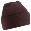Beechfield Soft Feel Knitted Winter Hat (One Size) (Chocolate) view 1