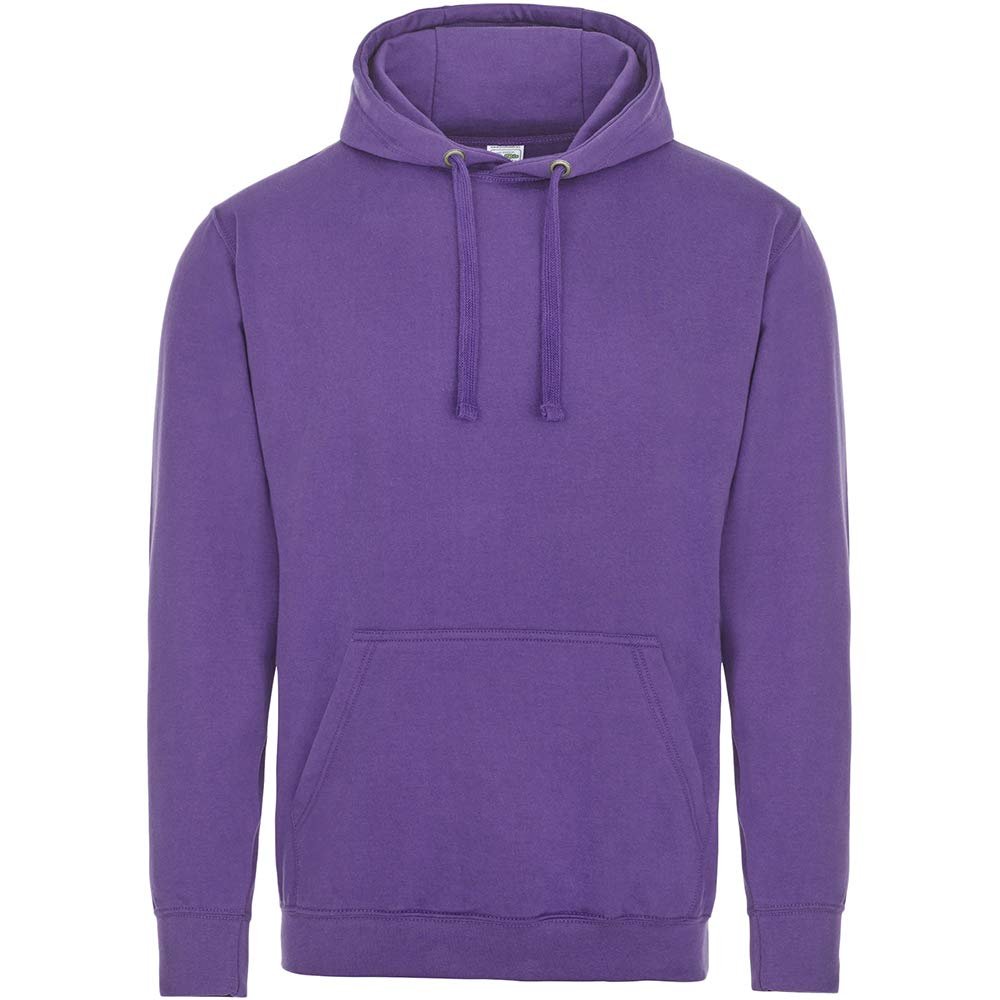 AWDis Unisex College Hooded Sweatshirt/Hoodie (XL) (Purple)