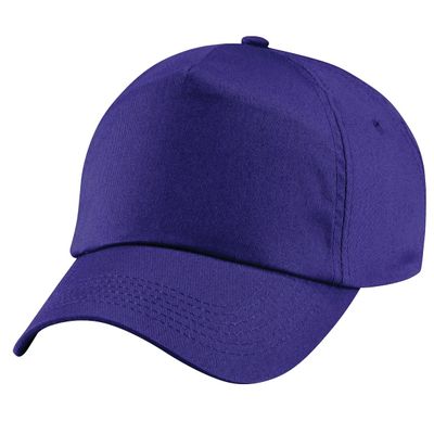 Beechfield Unisex Plain Original 5 Panel Baseball Cap (One Size) (Purple)