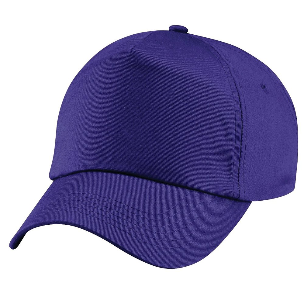 Beechfield Unisex Plain Original 5 Panel Baseball Cap (One Size) (Purple)
