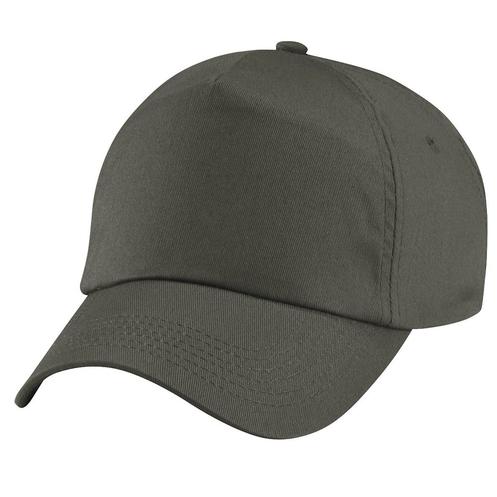 Beechfield Unisex Plain Original 5 Panel Baseball Cap (One Size) (Olive)