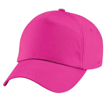 Beechfield Unisex Plain Original 5 Panel Baseball Cap (One Size) (Fuchsia)