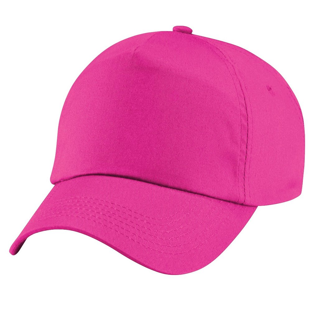 Beechfield Unisex Plain Original 5 Panel Baseball Cap (One Size) (Fuchsia)
