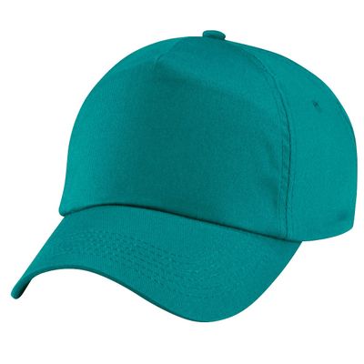 Beechfield Unisex Plain Original 5 Panel Baseball Cap (One Size) (Emerald)