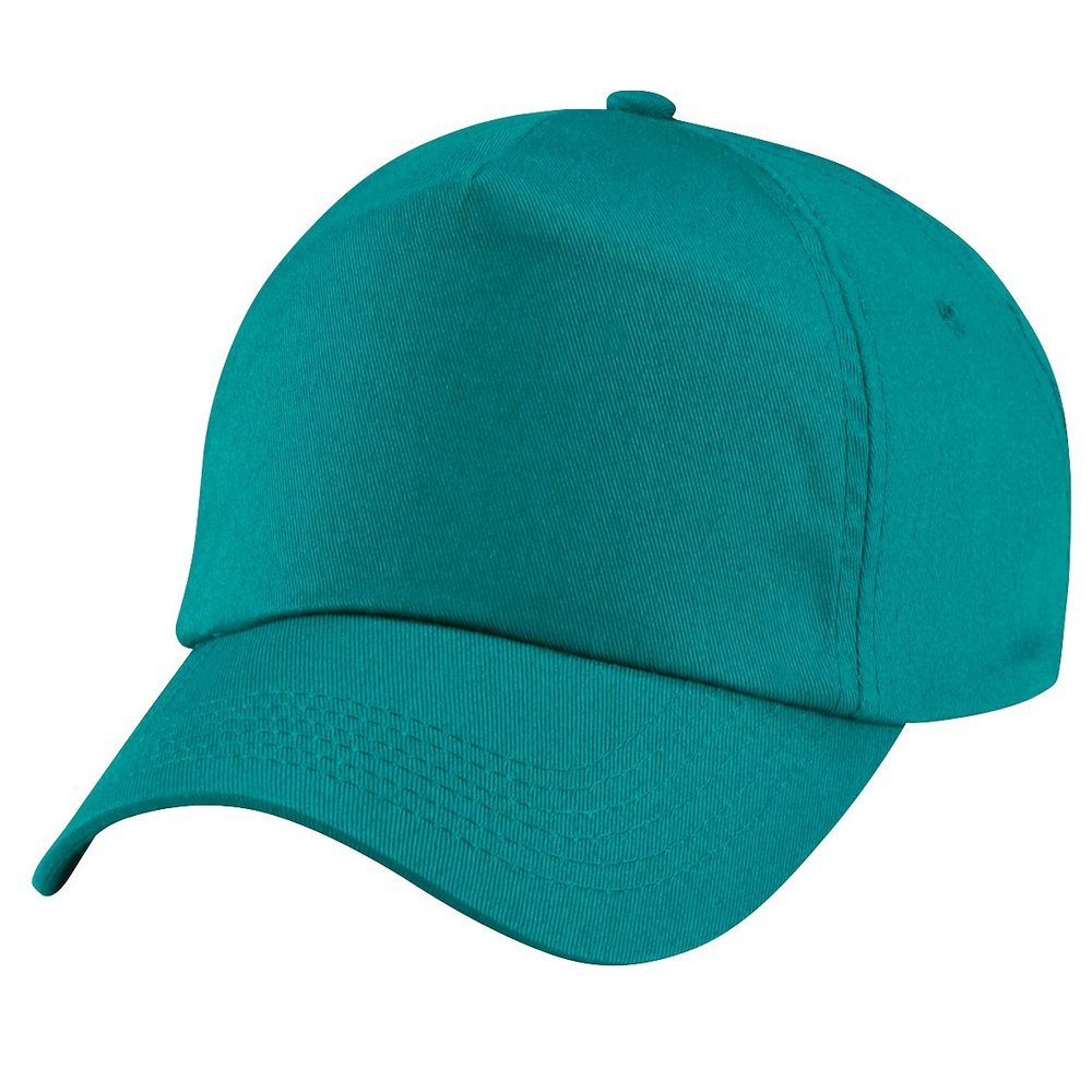 Beechfield Unisex Plain Original 5 Panel Baseball Cap (One Size) (Emerald)