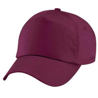 Beechfield Unisex Plain Original 5 Panel Baseball Cap (One Size) (Burgundy)