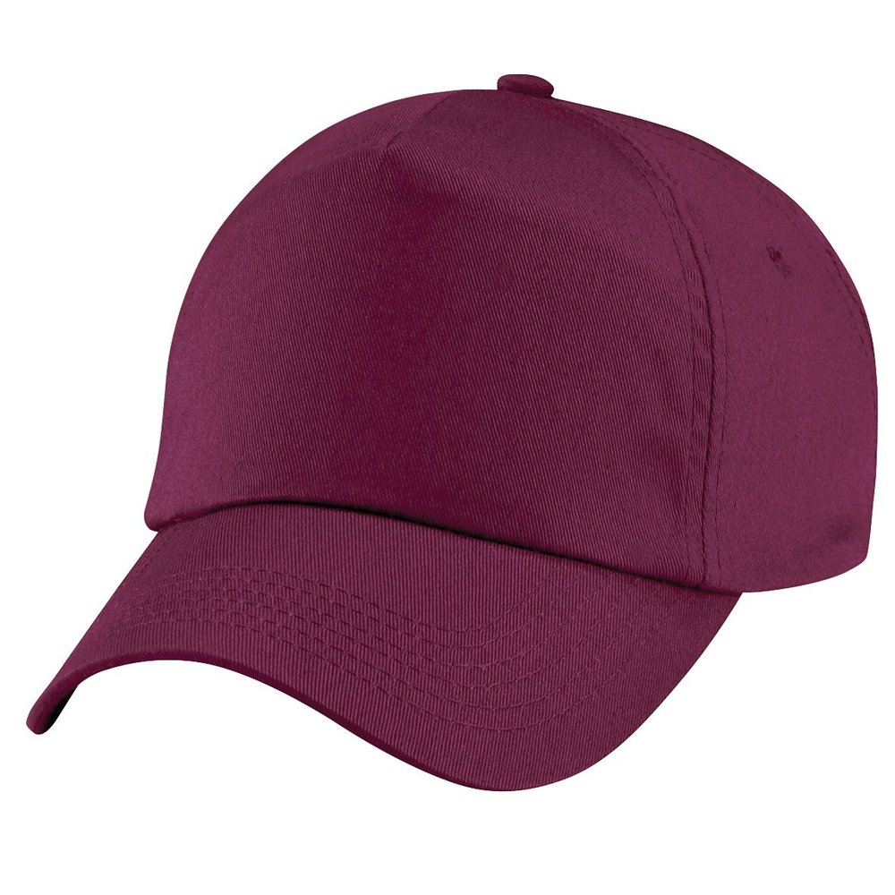 Beechfield Unisex Plain Original 5 Panel Baseball Cap (One Size) (Burgundy)